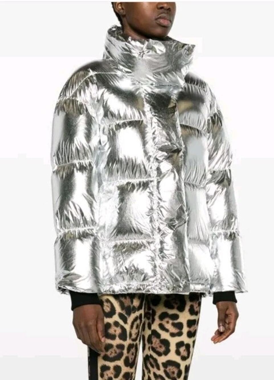 $997 NWT Perfect Movement Li Silver 700 FP Over Size Down Parka Jacket Sz L
